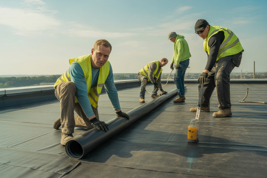Recent flat roofing work in Shieldfield
